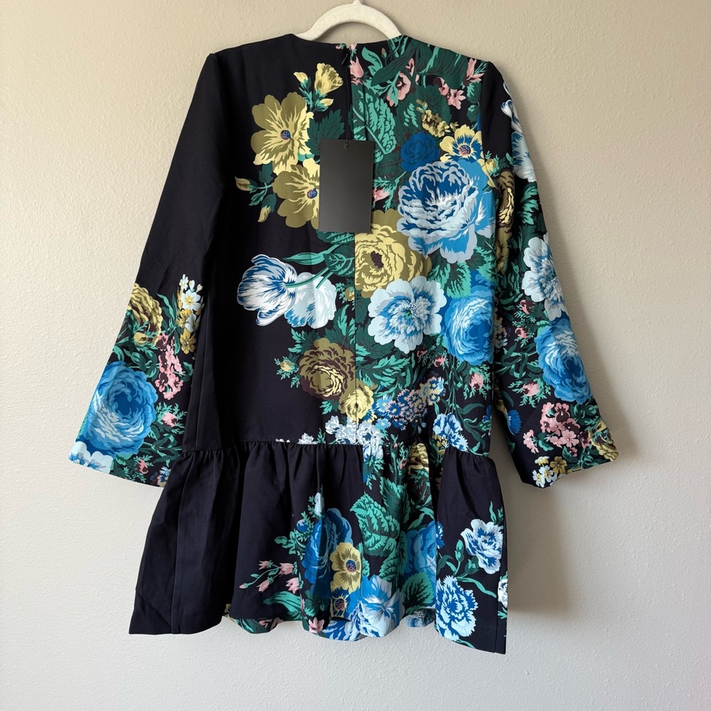 Tuckernuck Black Verdant Bouquet Floral Pierce Dress - Picture 6 of 9